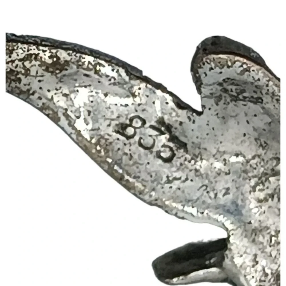 Vintage 835 Silver Bird Brooch Marcasites Enamel Ducks Flying Figural Pin Jewelr